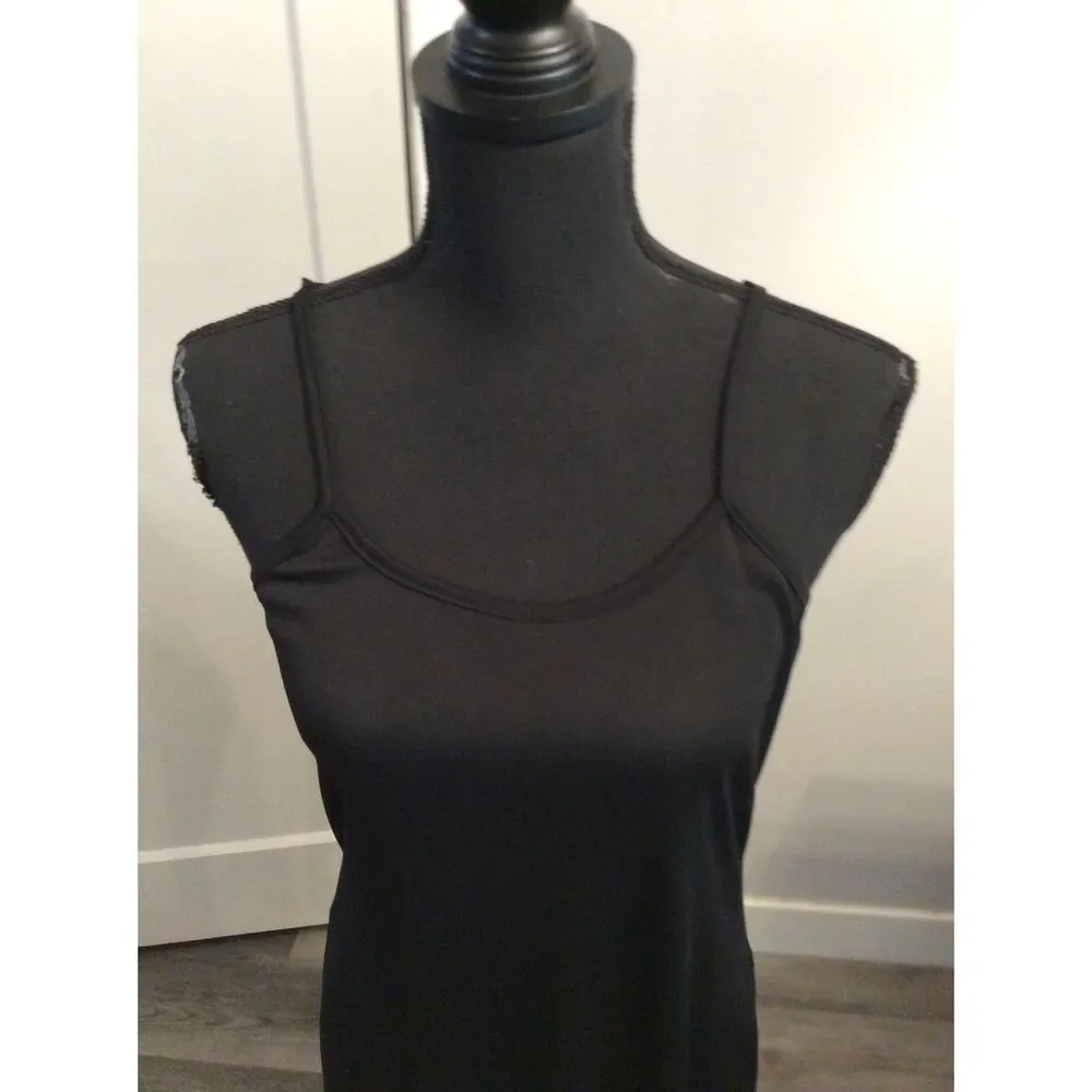 Black Slip Large L Lace Trim Women's Eikosi EUC
